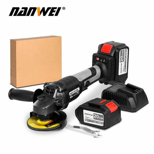 Бесщеточная аккумуляторная угловая шлифовальная машина NANWEI 12320₽