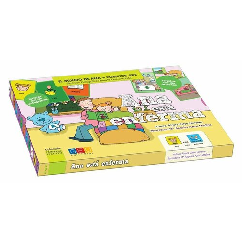 Ana esta enferma - Libro+tarjetas juguetes para niños y niñas mesa de maquillaje tocador de princesa caja de maquillaje juguetes para niñas de 3 a 6 añoscd