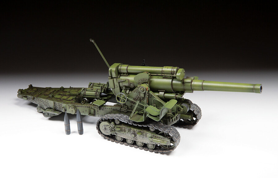 Сборная модель Zvezda "Советская 203 мм гаубица особой мощности Б-4",1/35, ZV-3704