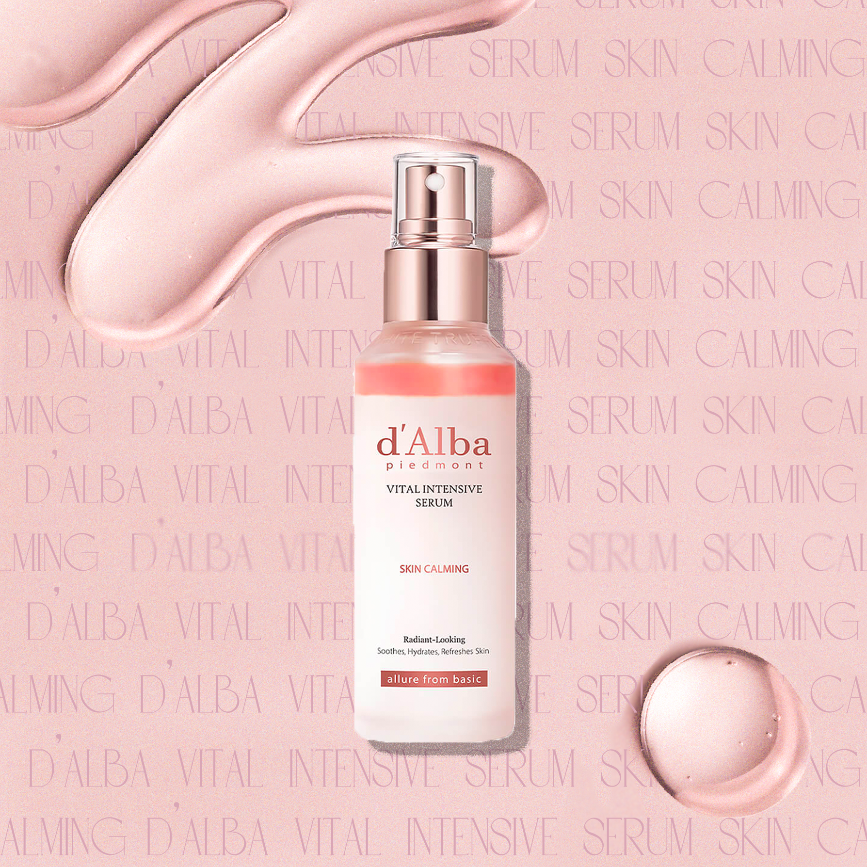 D'Alba Vital Intensive Serum Skin Calming Восстанавливающая сыворотка-спрей с трюфелем и вишней, 160 мл