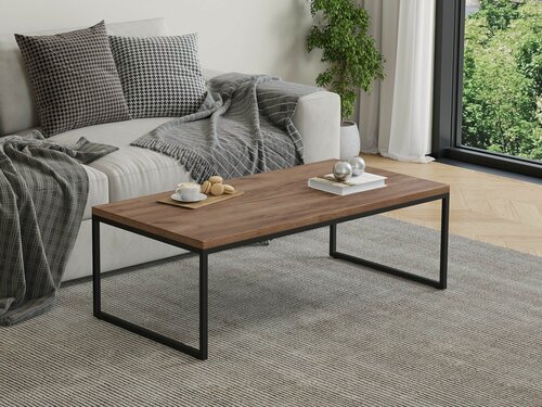 Изображение товара Столик журнальный Айсберг Лофт 03 Черный/дуб крафт табак