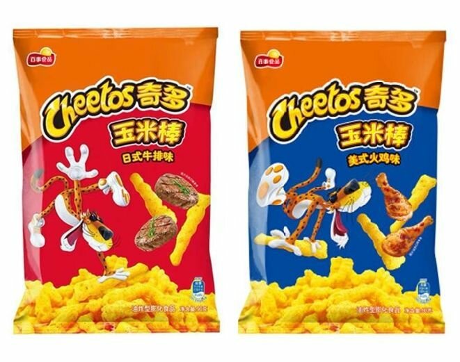 Набор из 2 Пачек Чипсов Cheetos (Индейка и Японский Стейк) по 90г
