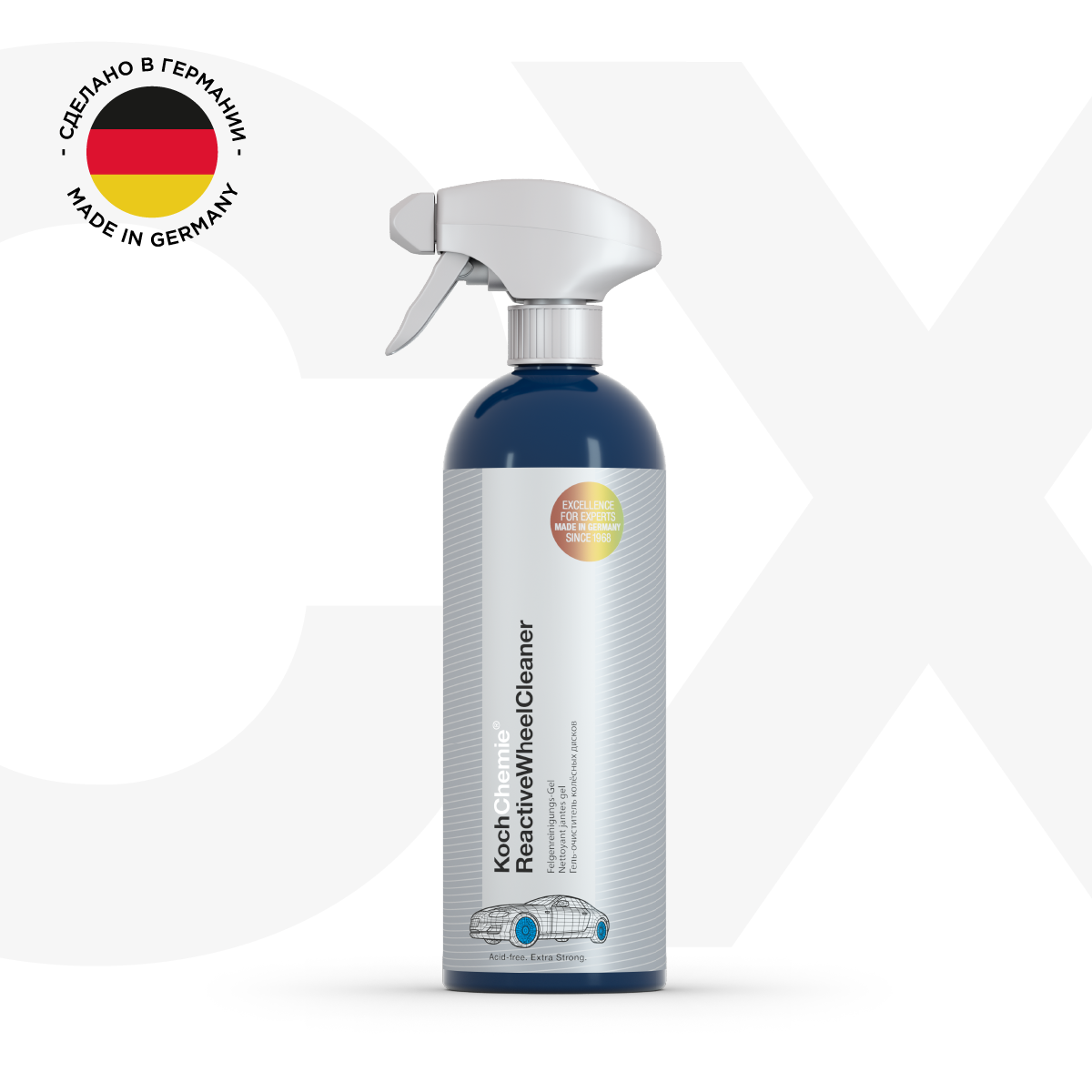 ExcellenceForExperts | Koch Chemie REACTIVEWHEELCLEANER - Бескислотный, реакционный очиститель колёсных дисков и ЛКП. (750мл)