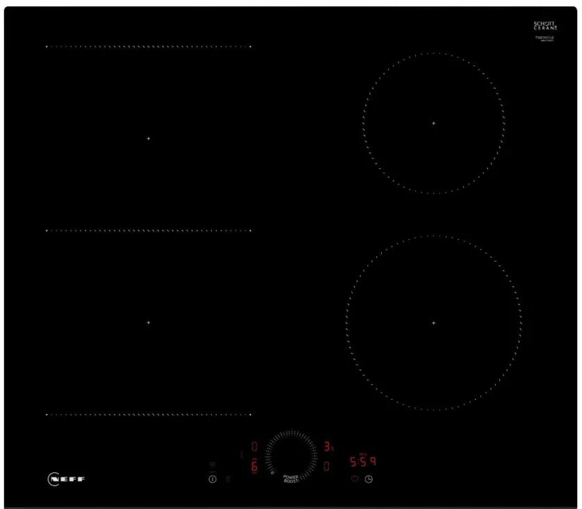 фото NEFF Индукционная варочная поверхность Neff T56FHS1L0 черный