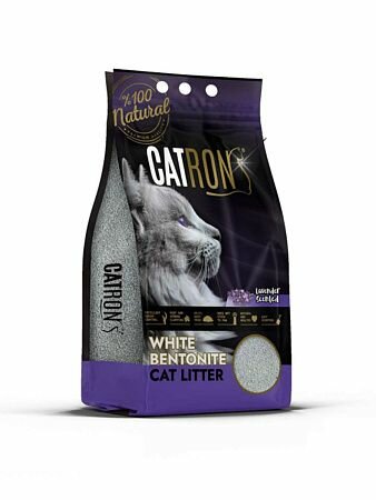 CATRON Наполнитель комкующийся Аромат лаванды для кошек 10л