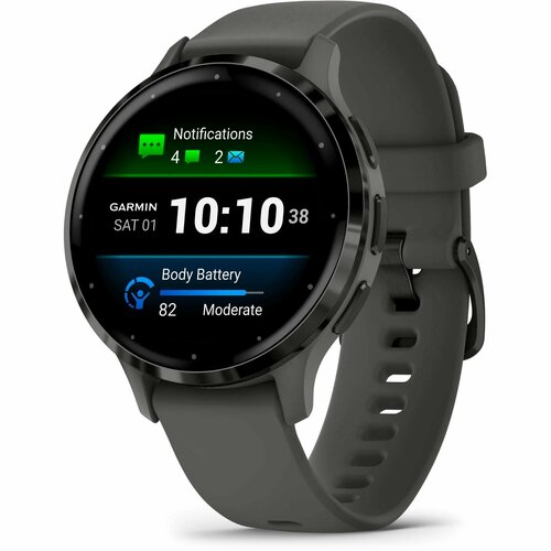 Умные часы Garmin Venu 3S slate stainless pebble grey 58299₽