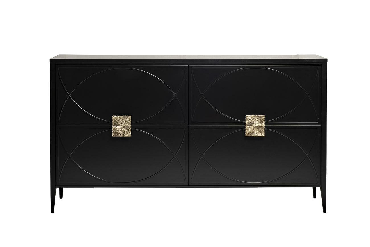 фото Комод Garda Decor 151SV-00001 Комод черный 160*90*40см арт. 151SV-00001