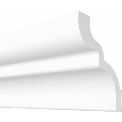 Плинтус потолочный плинтэкс H 6580 белый 65x80 мм 76₽