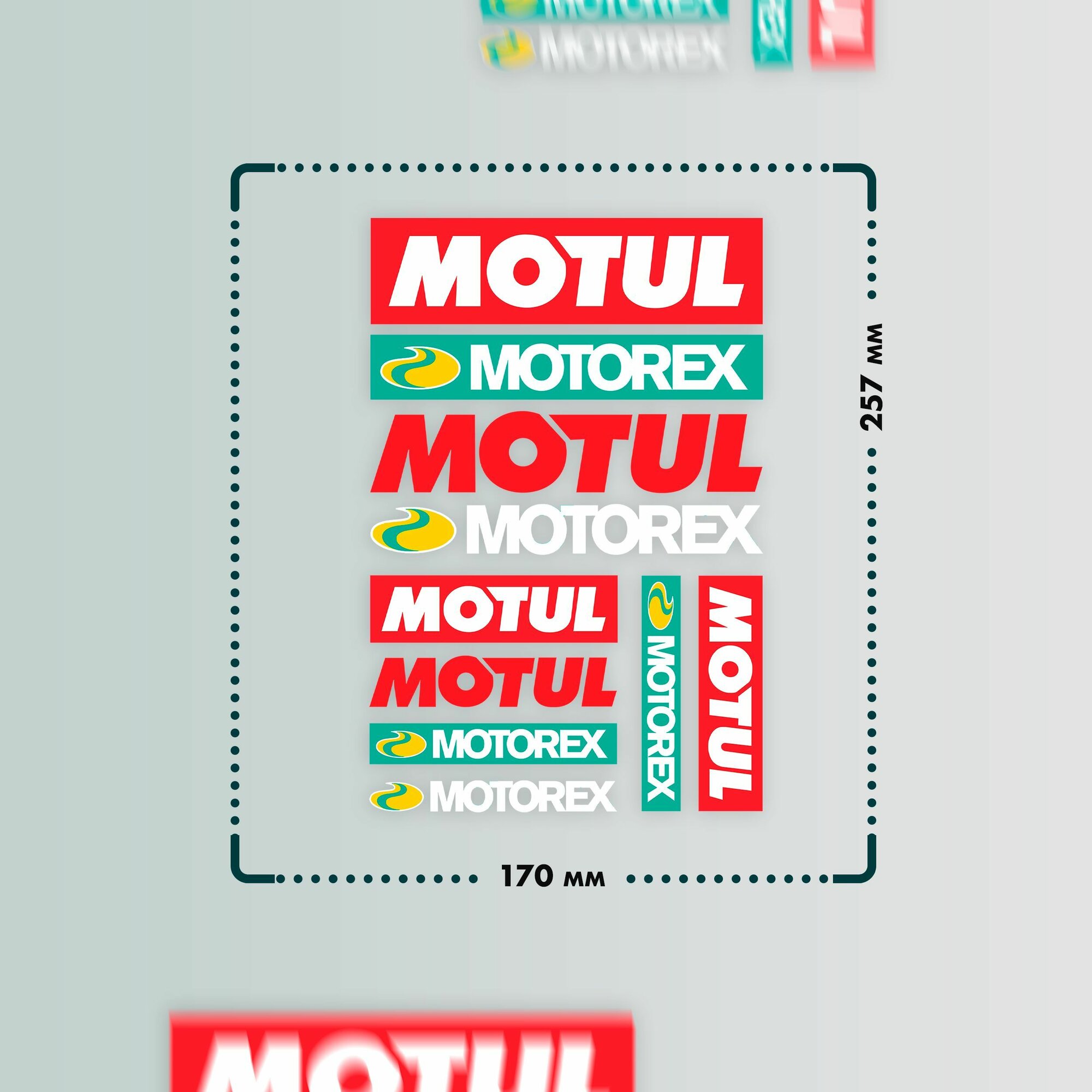 Термонаклейки на одежду Motus Motorex — фото 1