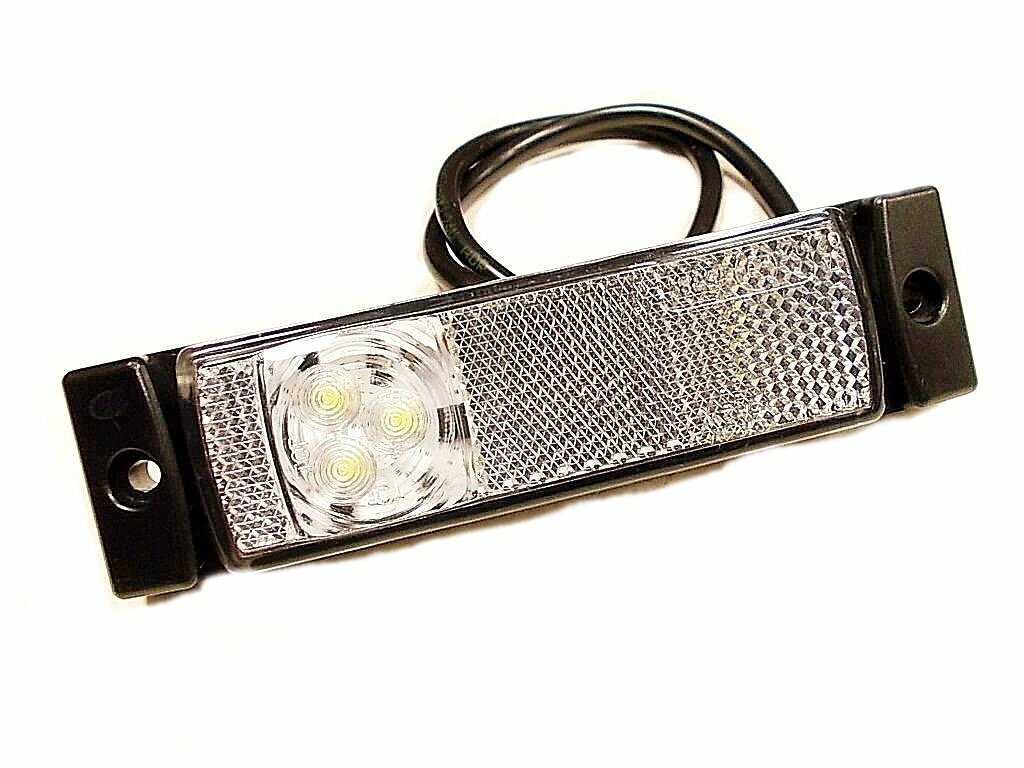 Указатель габарита (Маркерный) Белый LED 12-24В (Польша)