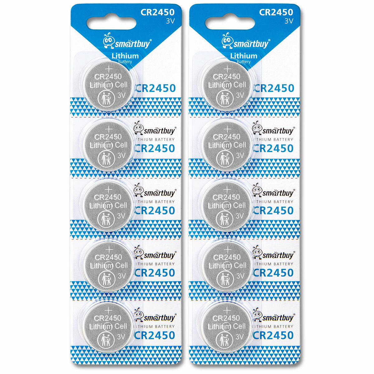 Батарейка CR2450 3V SmartBuy blister, упаковка 10 шт.