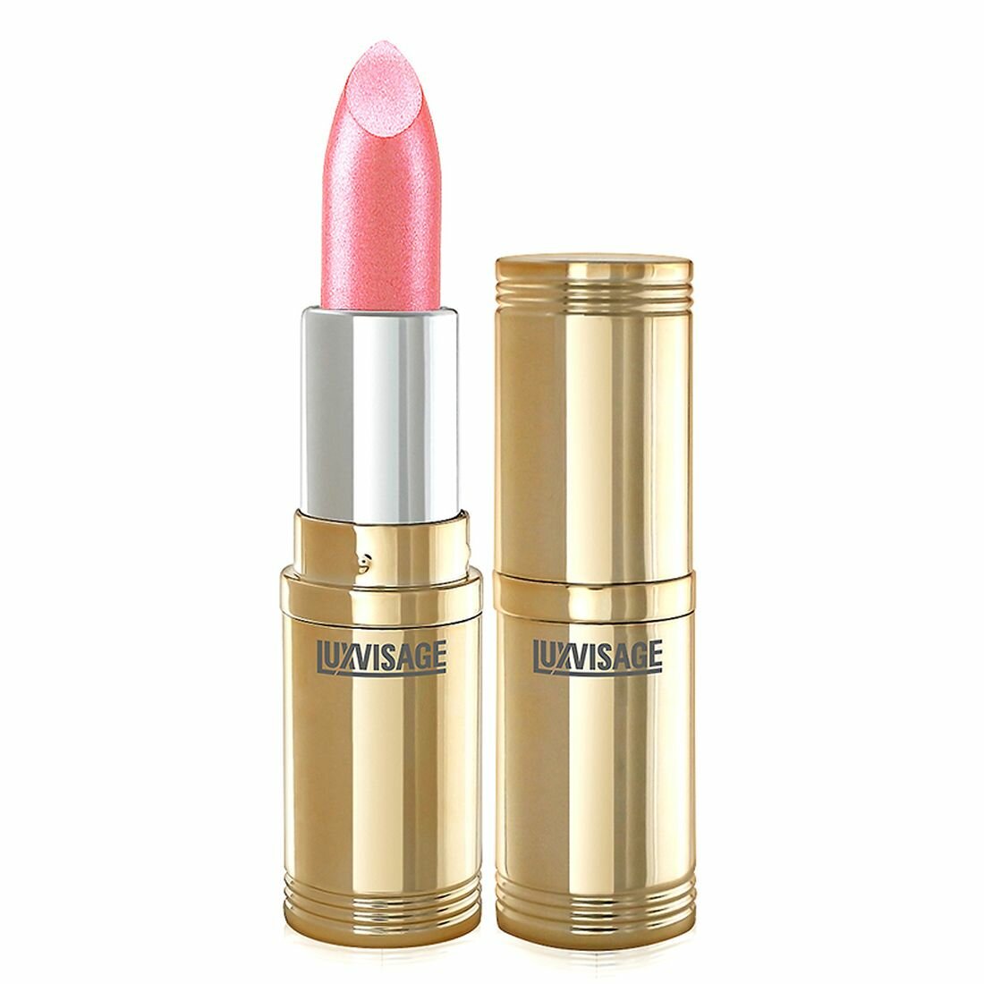 Губная помада LuxVisage тон 1 светлый розовый с жемчужным перламутром