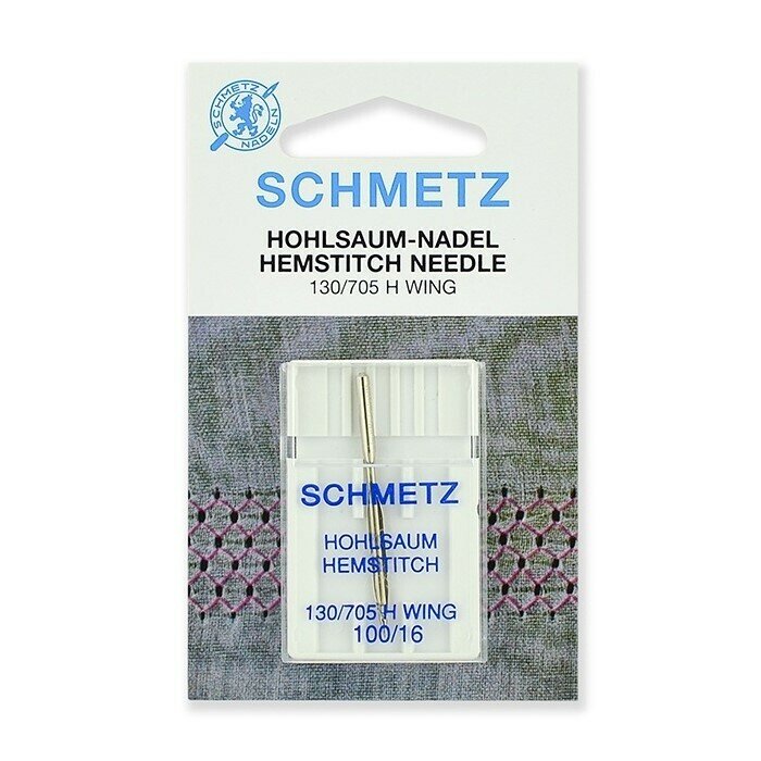 Иглы для швейной машины SCHMETZ для мережки 130/705H, № 100, упаковка 1 шт (22:20.2. SES)