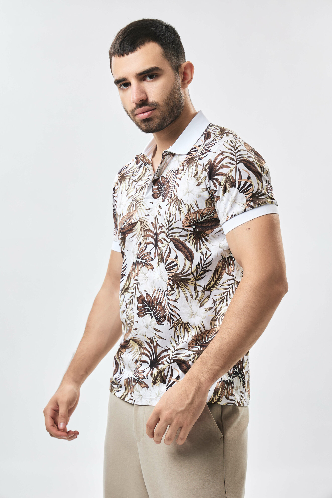 Поло спортивное TERRA PRO, размер M, beige — фото 1