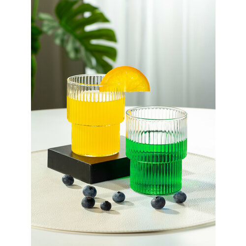 Стакан 330 мл, стекло, 2 шт, Грани, Y4-8580