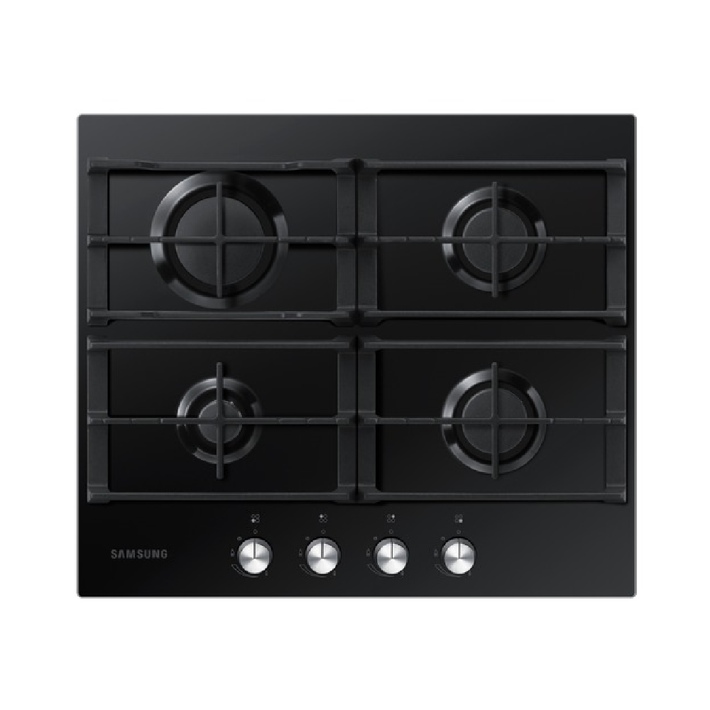 Газовая варочная поверхность Samsung NA64H3010AK 60 см 4 конфорки 8.3 кВт черный