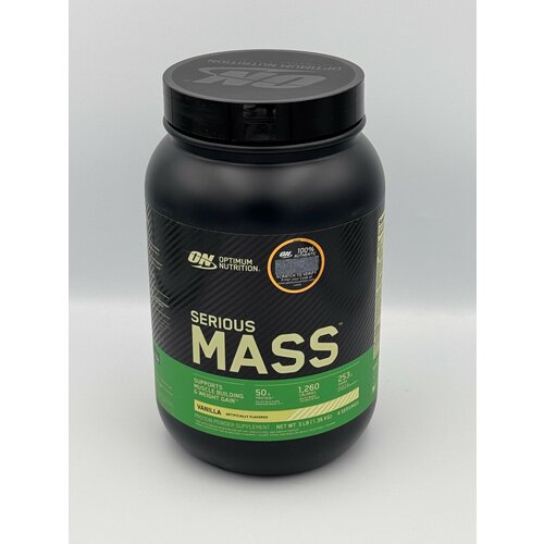 Гейнер ON Serious Mass Optimum Nutrition, со вкусом ванили, 1,36 г