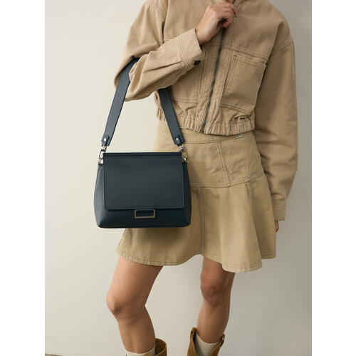 Сумка кросс-боди Afina фактура зернистая сапфир 14960₽