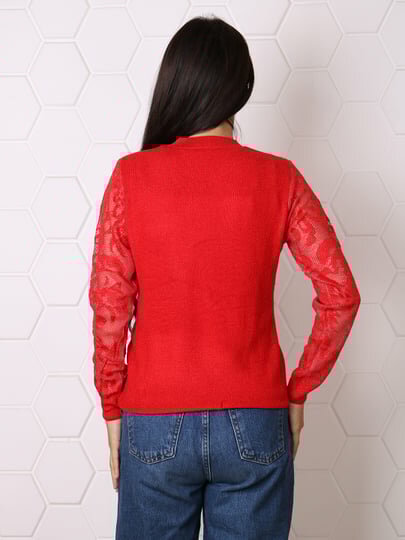 Свитер , размер OneSize, красный — фото 1