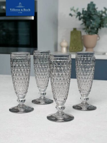 Изображение товара Набор бокалов для шампанского 120 мл, 4 шт, Boston Coloured smoke, Villeroy & Boch, Хрустальное стекло