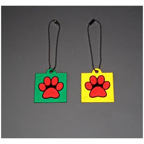 Светоотражающий брелок\фликер Светлый элемент Лапка мини 1