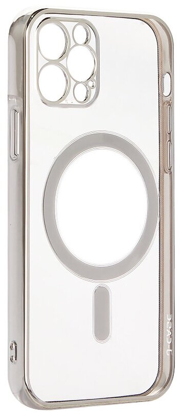 Чехол для iPhone 12 Pro (6.1") Magsafe силиконовая J-case Series Серебристый
