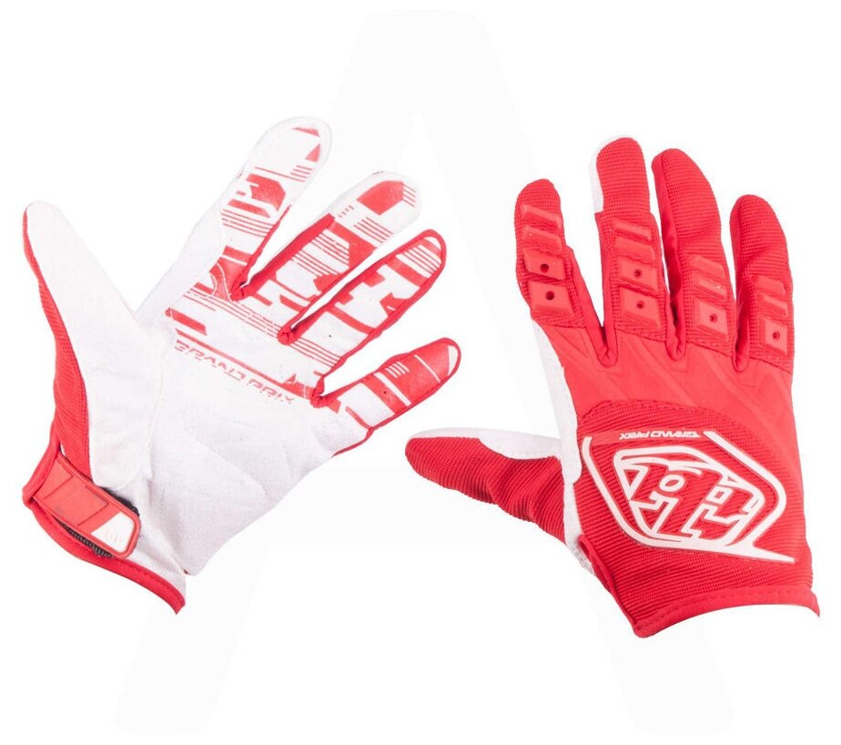 Мото перчатки TLD, XL, красно-белые