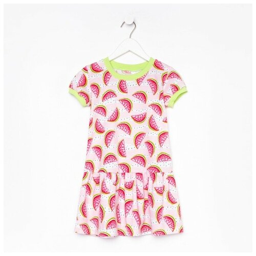 Платье Юниор Текстиль, размер 98, розовый