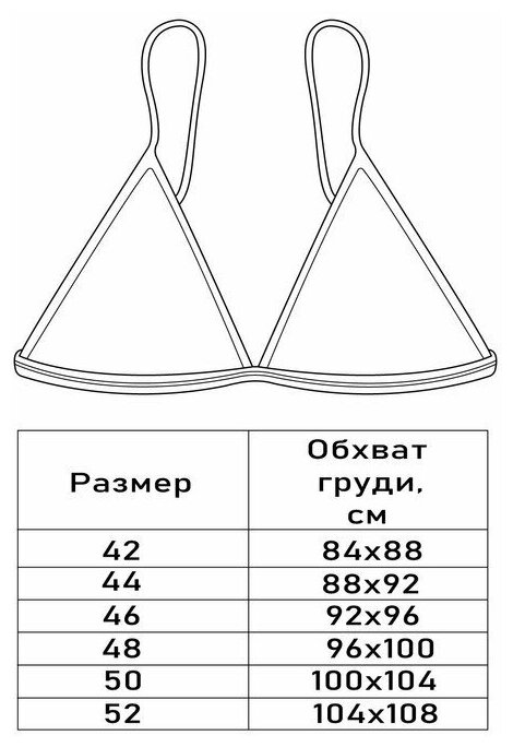 Топ купальный женский с треугольными чашечками MINAKU, цвет голубой размер 48 - фотография № 4