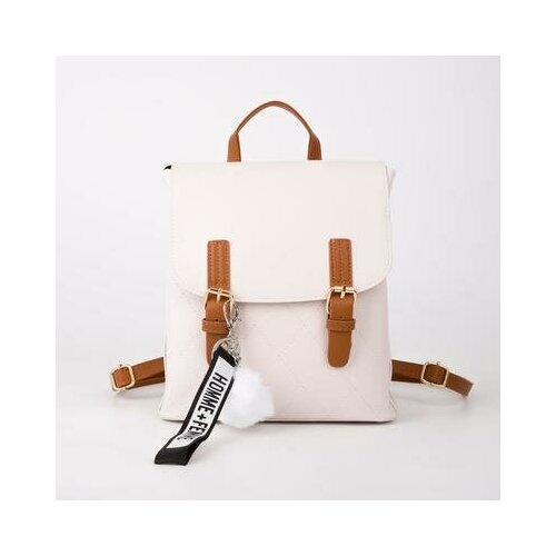 фото Рюкзак, отдел на клапане, цвет бежевый нет бренда