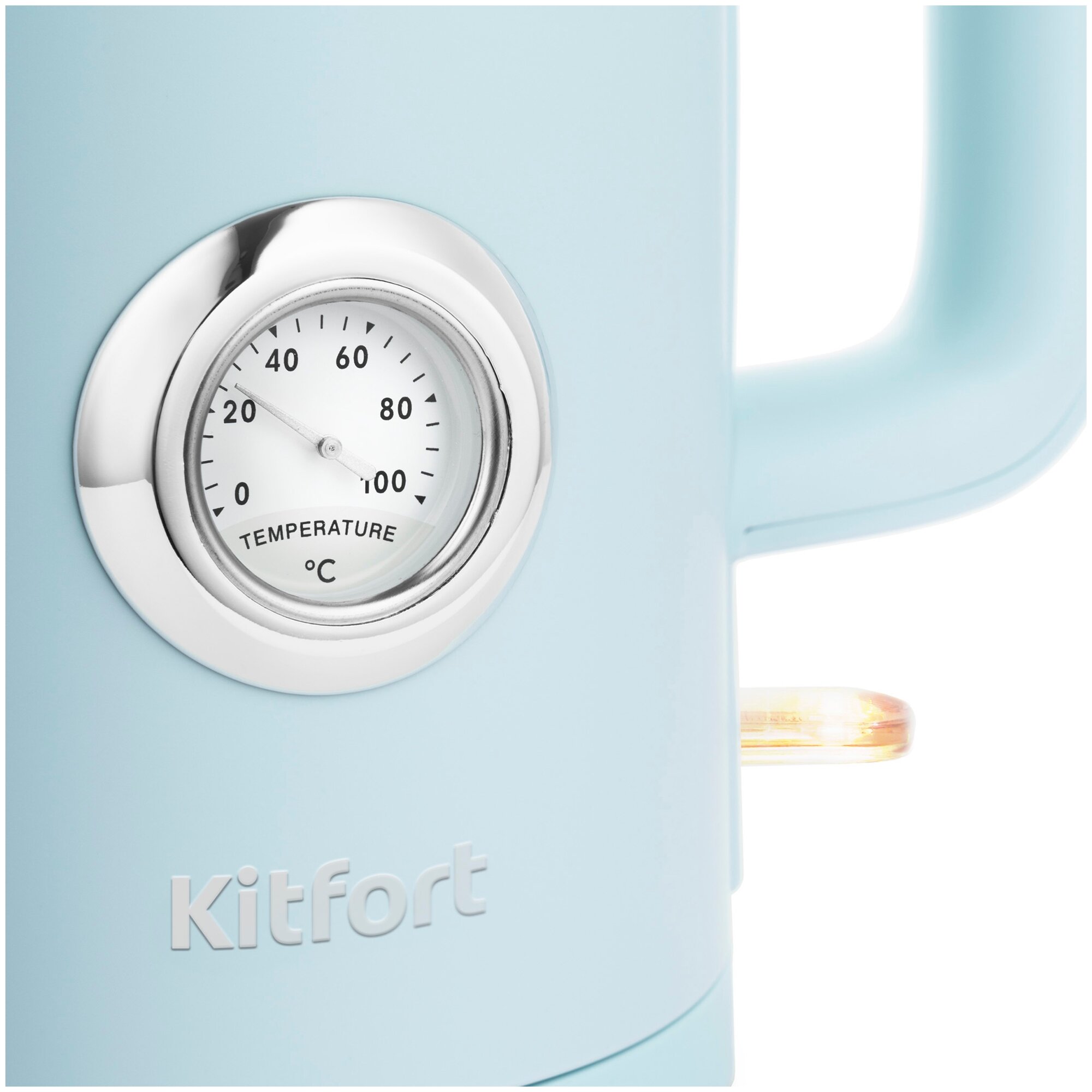 Чайник электрический KITFORT , 2200Вт, голубой - фото №2