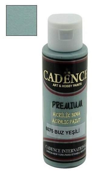 Акриловая краска Cadence Premium Acrylic Paint, 70 мл. Ice Green-6075