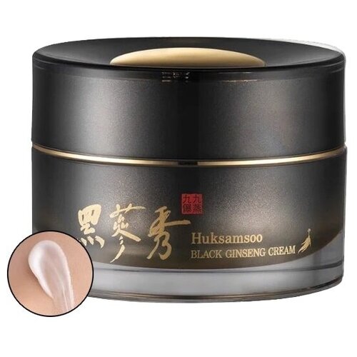 Huksamsoo крем для лица с экстрактом черного женьшеня Black Ginseng Cream, 50 мл