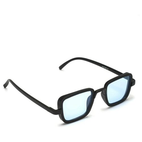 фото Очки солнцезащитные "мастер к.", uv 400, 14 х 14 х 4.5 см, линза 3.5 х 5 см, голубые