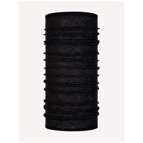 Тонкий шерстяной шарф-труба Buff Wool lightweight Tolui Black