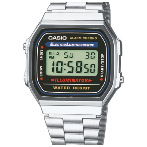 Наручные часы CASIO A168WA-1W, серебряный