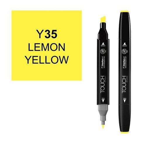 Маркер Touch Twin 035 желтый лимон Y35