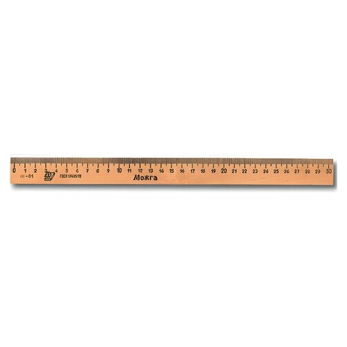 Линейка деревянная 30 см, C07 (цена за 1 ед. товара)