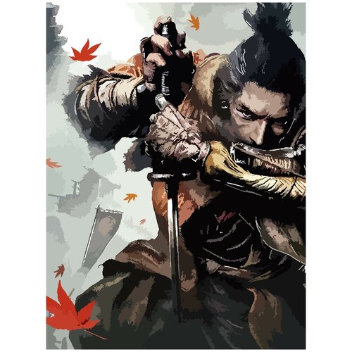 Картина по номерам на холсте Sekiro - 2 30X40 картина по номерам на холсте nickelback 294 30x40