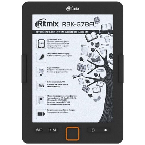 Электронная книга Ritmix RBK-678FL Black