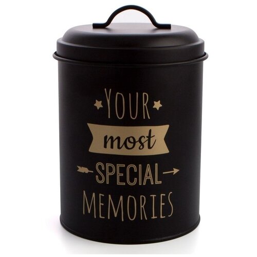 Банка для продуктов, 13х17 мл. черный, B&W Negra Quid