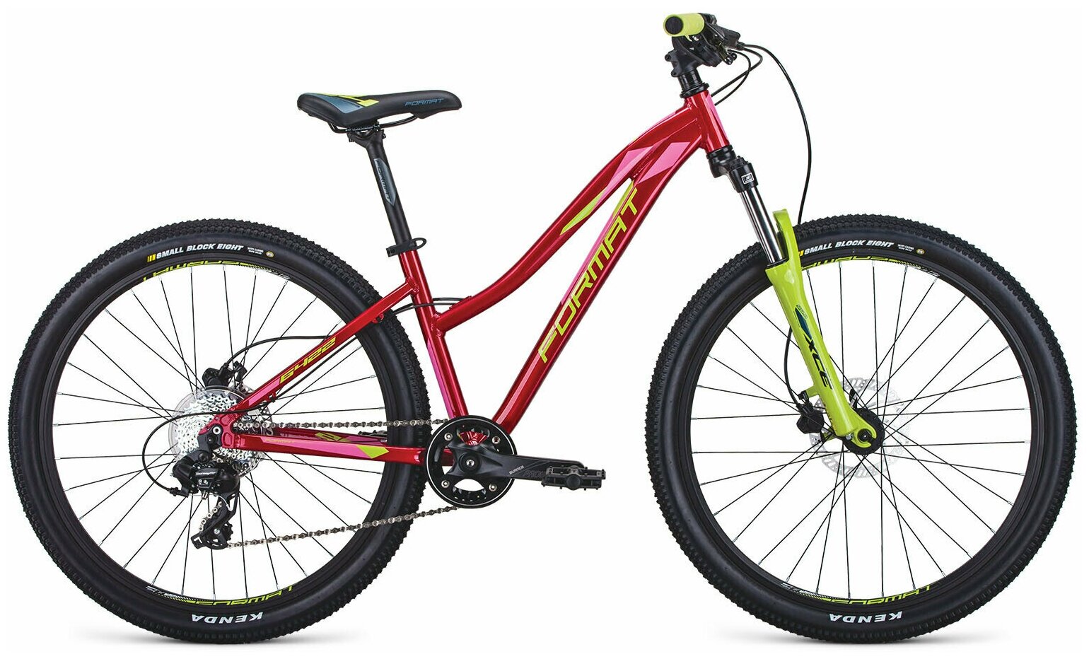 Велосипед FORMAT 26" 8 ск. рост OS 2020-2021, красный, SBKM1J368002, образец - фото №1