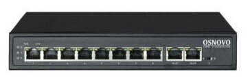 Коммутатор Osnovo SW-21000(120W) (L2) 10x100Мбит/с 8PoE 120W неуправляемый