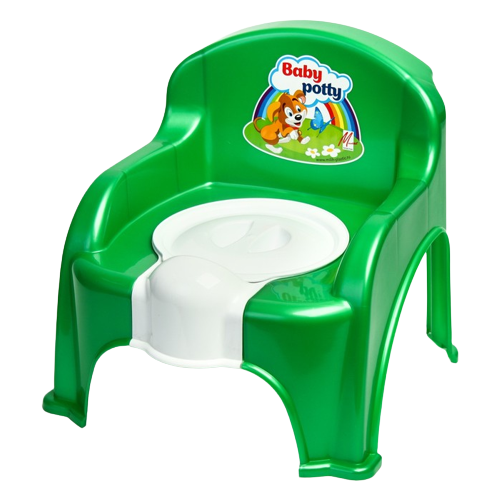 фото Милих горшок-стульчик с крышкой, зеленый нет бренда