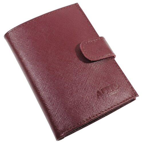 фото Кошелек бумажник водителя из натуральной кожи женский бордовый cro-o-178-582 кроко