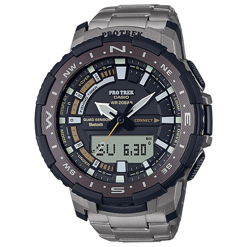 наручные часы casio pro trek 78861 серый серебряный Наручные часы CASIO Pro Trek, серый