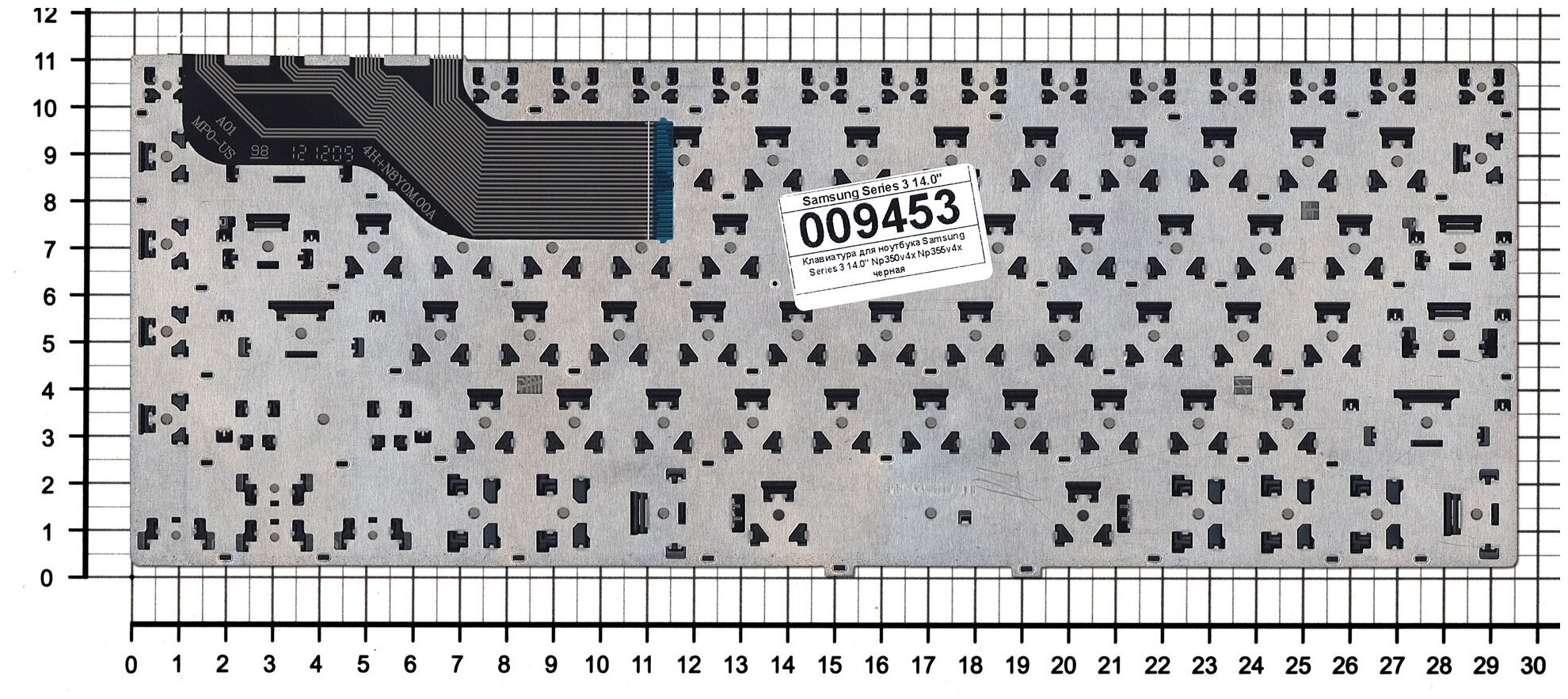 Клавиатура для ноутбука Samsumg 9ZN8YSN101 черная без рамки