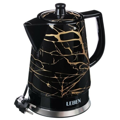LEBEN Чайник керамический 17л 1850Вт скрытый нагрэлемент черный 359200₽