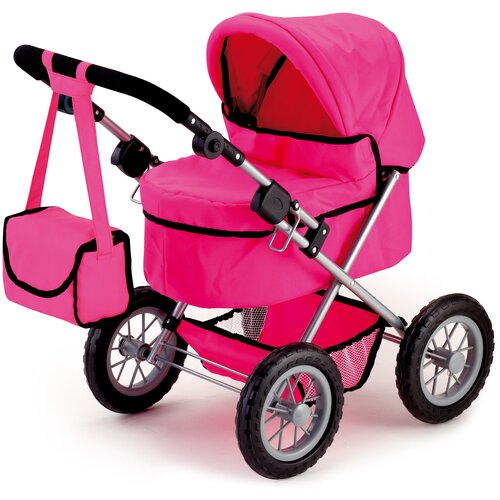 Коляска для кукол Trendy Bayer, розовая 13029AA коляска для двух кукол twin tandem bayer серо розовая 26508aa