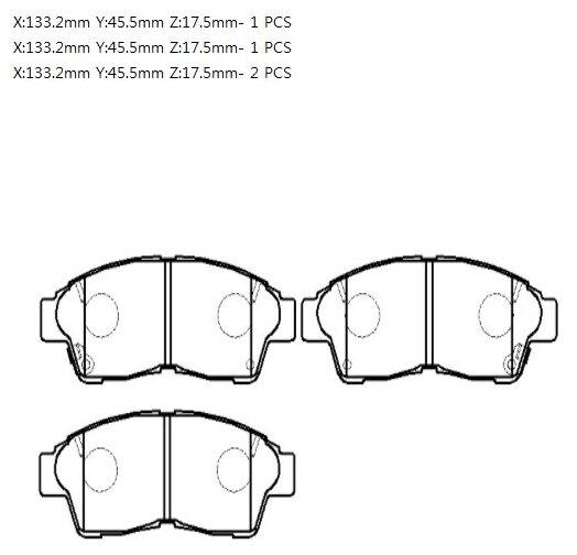 Колодки тормозные передние hsb hong sung brake HP5001